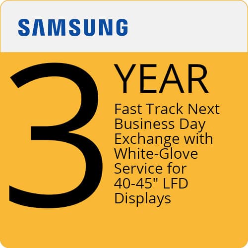 Samsung 40-45" 3-Year NBD Exchange Service | White Glove