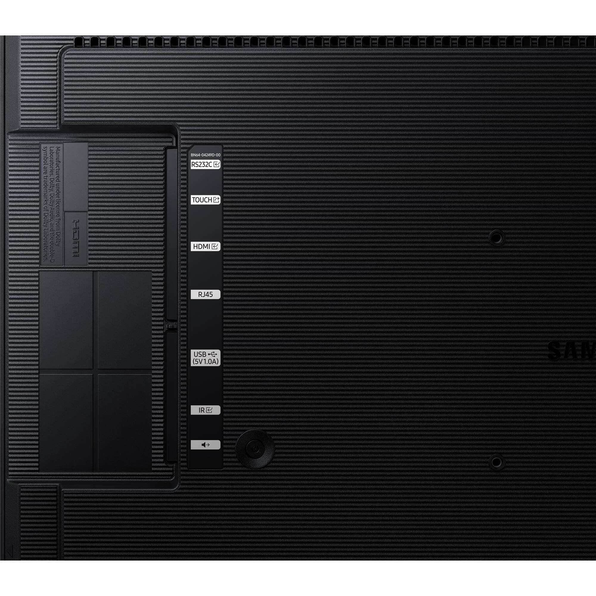 Samsung QB24C-T 24-inch UHD LED LCD display in portrait orientation for business signage