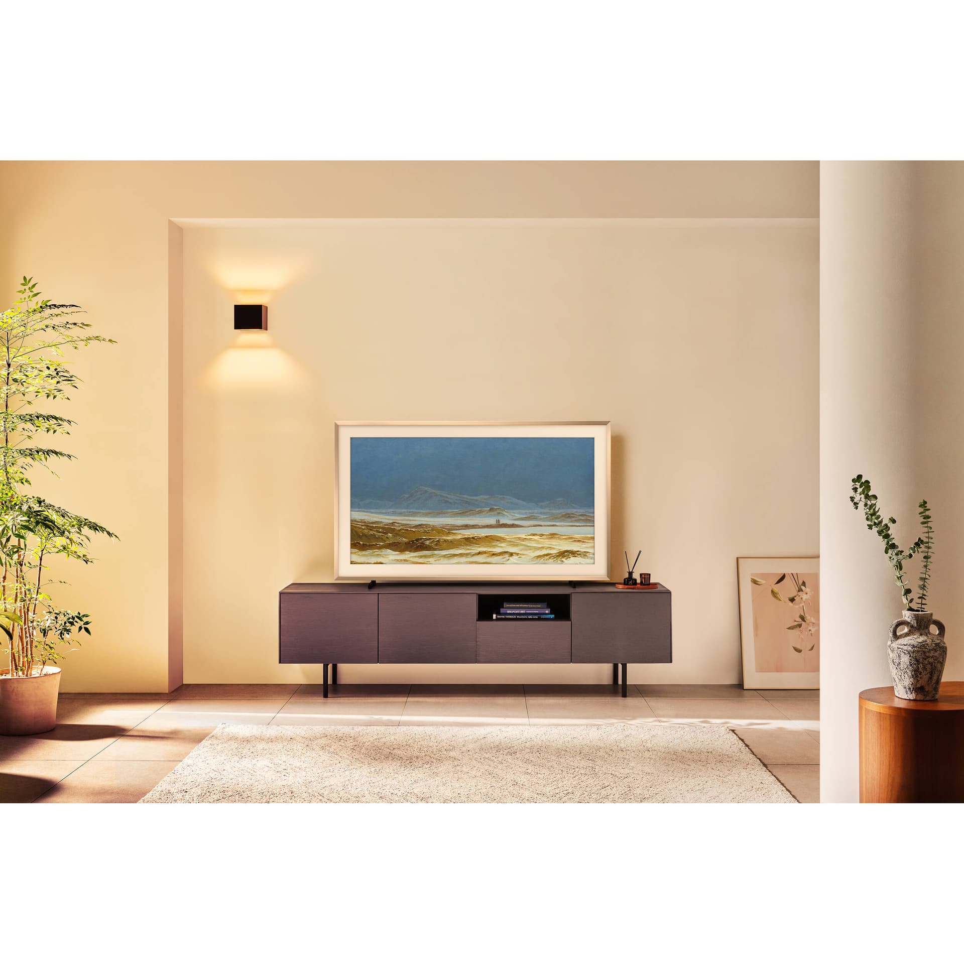 Samsung 32-inch QLED 4K Smart TV with The Frame design and SolarCell Remote