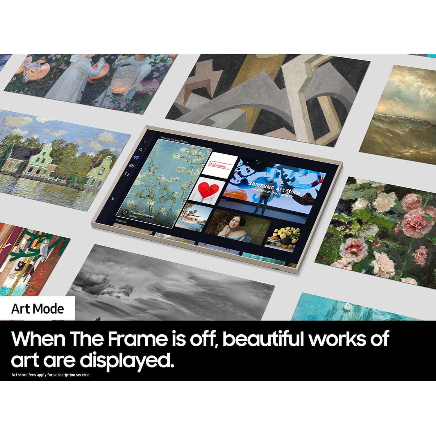 Samsung 32-inch QLED 4K Smart TV with The Frame design and SolarCell Remote