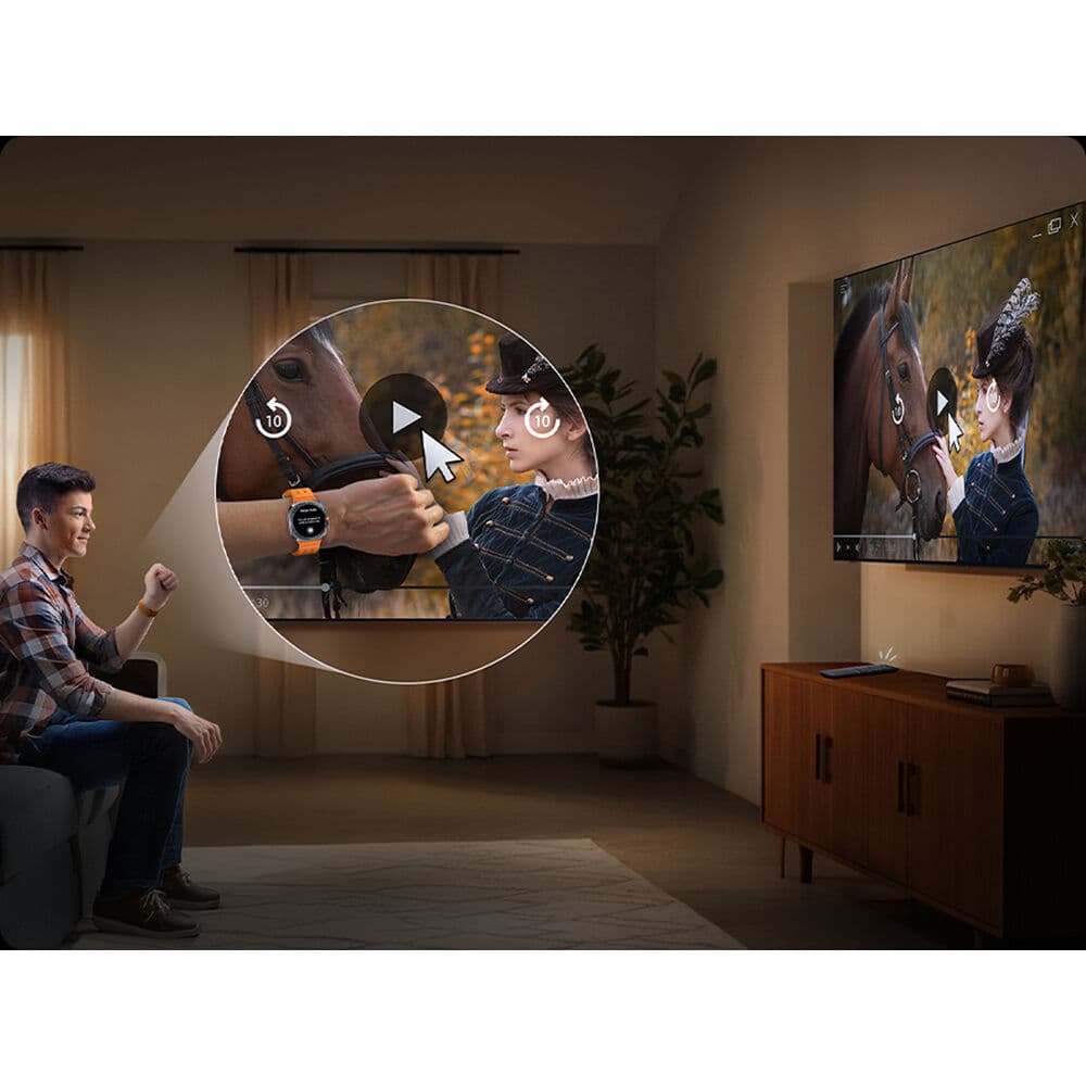 Samsung 55-inch Neo QLED 4K smart TV with 120Hz refresh rate and Dolby Atmos support