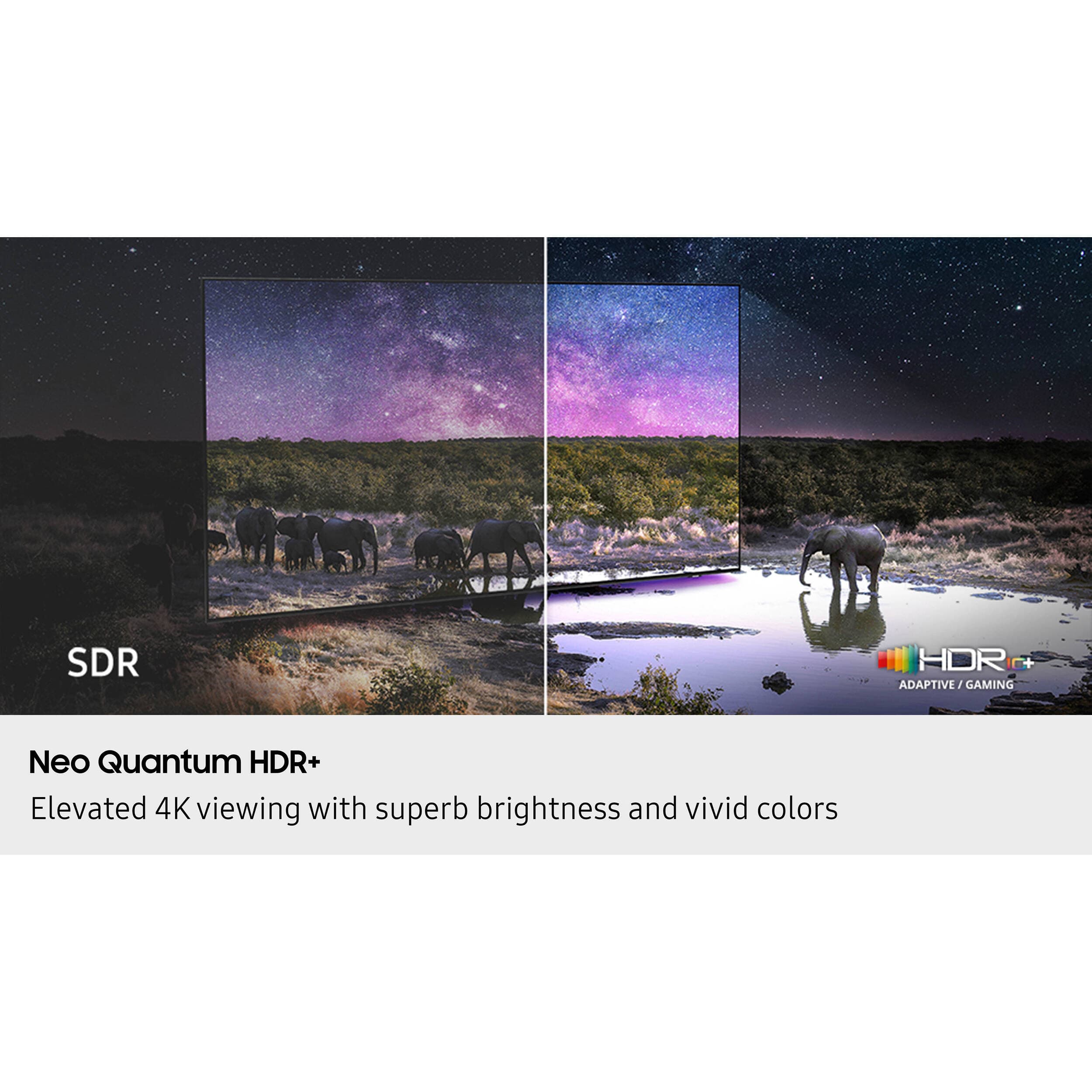 Samsung 55-inch Neo QLED 4K smart TV with 120Hz refresh rate and Dolby Atmos support