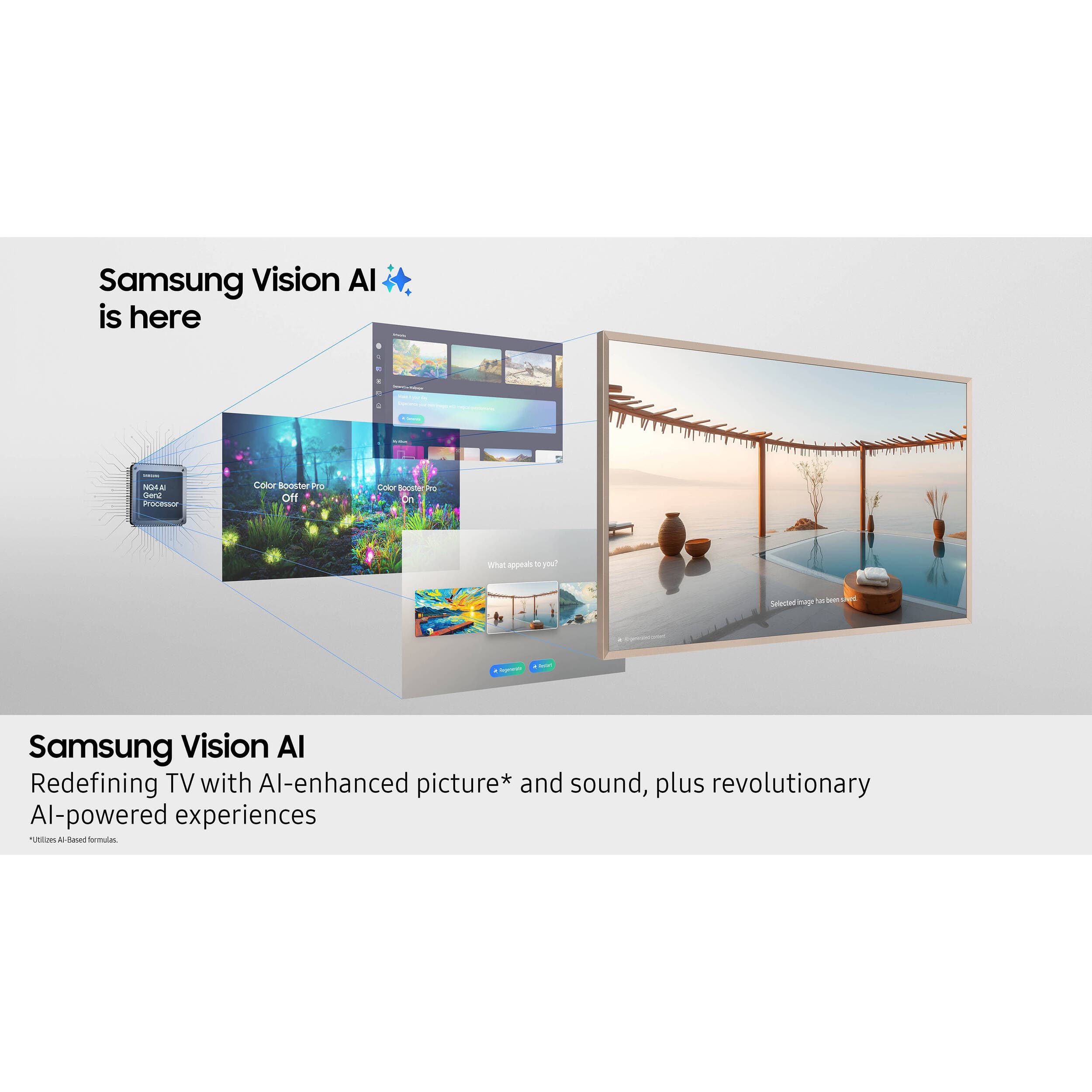 Samsung 65-inch Neo QLED 4K Frame PRO smart TV with 120 Hz refresh