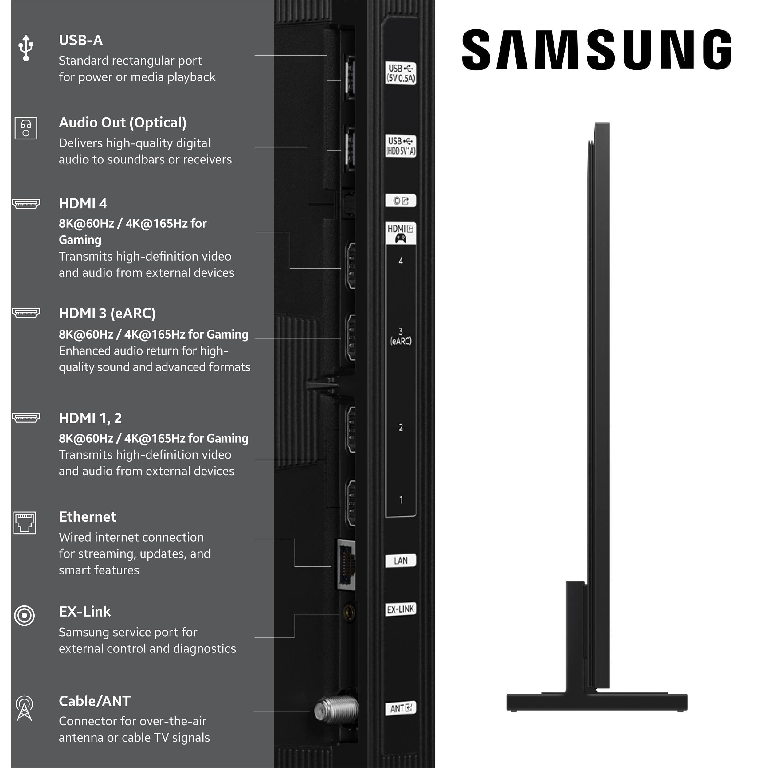 Samsung 65-inch Neo QLED 8K smart TV with 120 Hz refresh rate