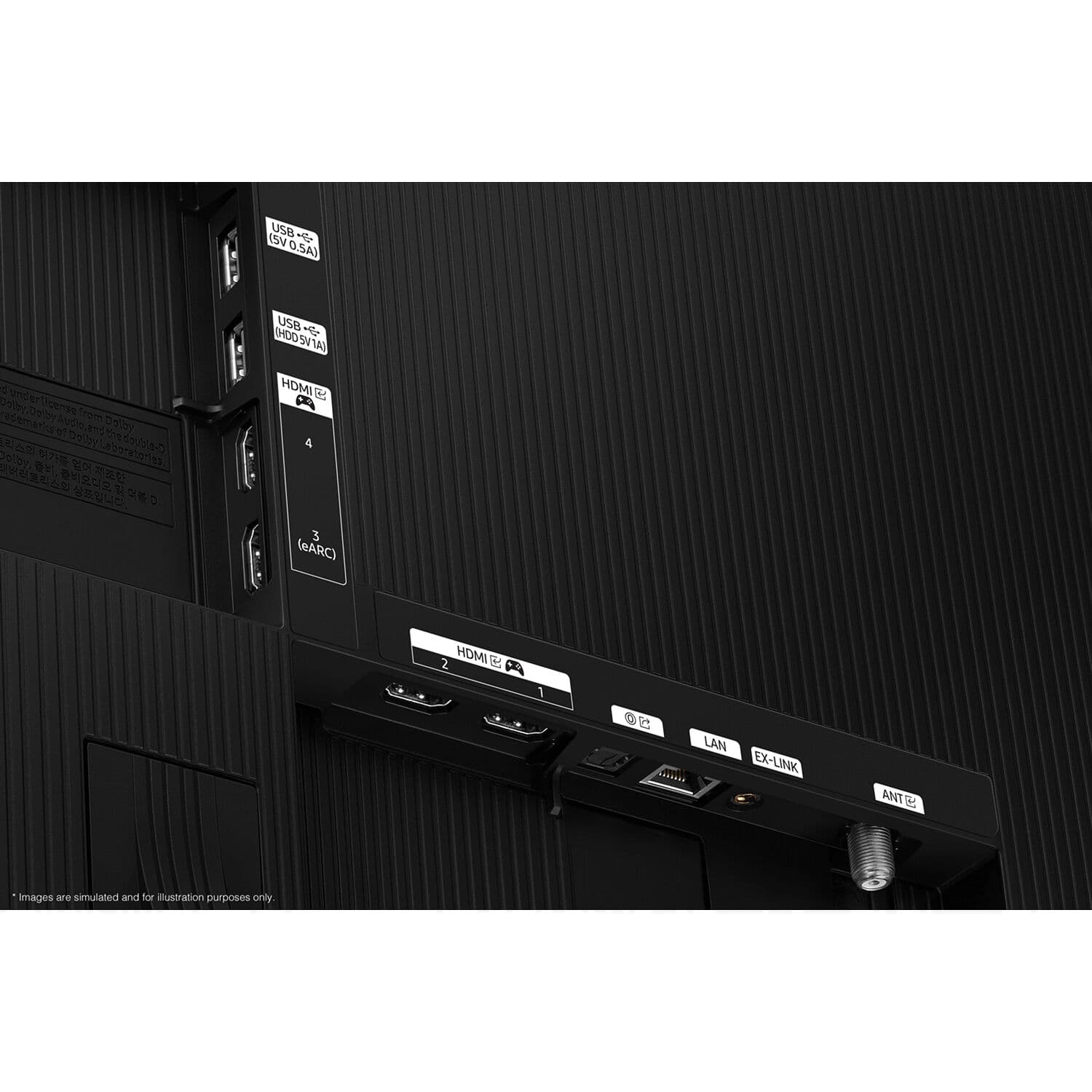 Samsung 65-inch OLED 4K smart TV with 120 Hz refresh rate for premium boardrooms and media spaces