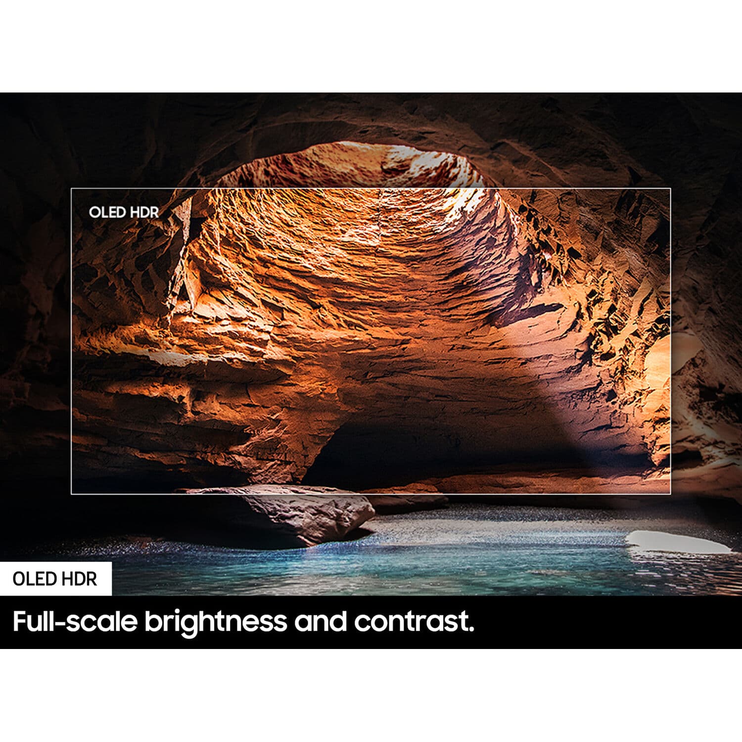 Samsung 65-inch OLED 4K smart TV with 120 Hz refresh rate for premium boardrooms and media spaces