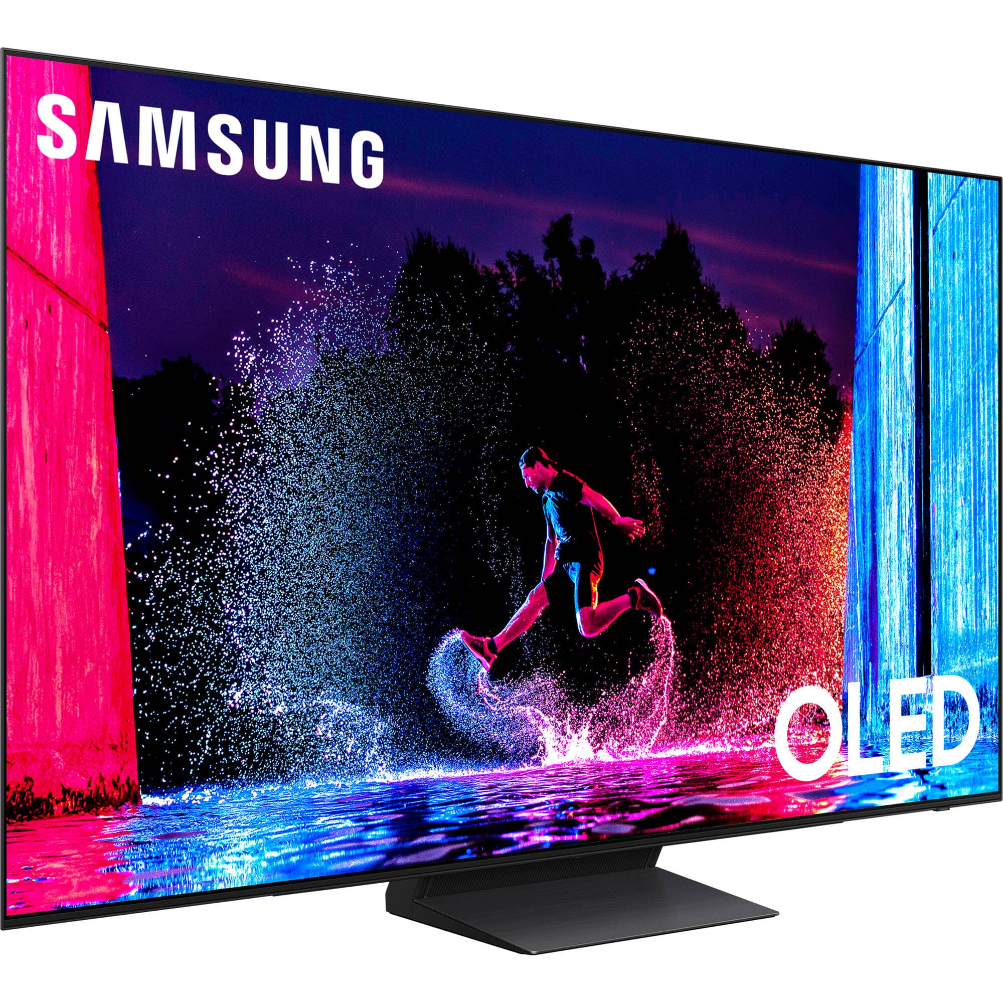 Samsung 65-inch S90D OLED 4K smart TV with thin bezel and premium black finish
