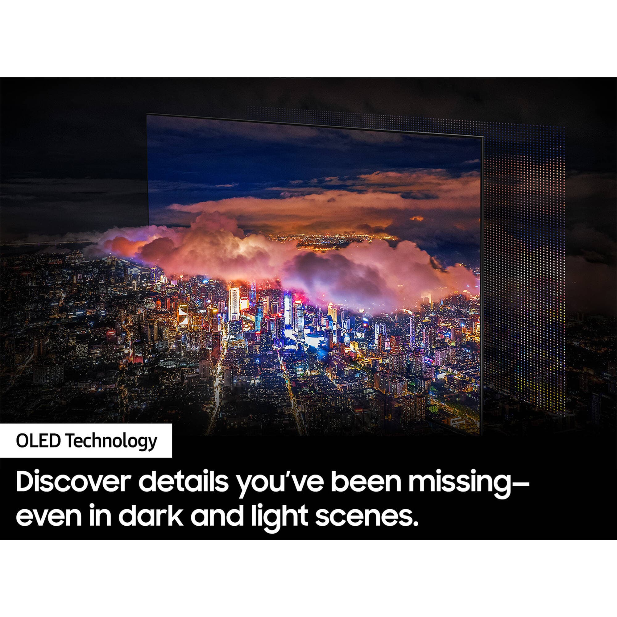 Samsung 65-inch S90D OLED 4K smart TV with thin bezel and premium black finish