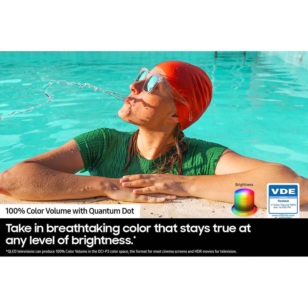 Samsung 70-inch QLED 4K smart TV with Quantum HDR and SolarCell Remote