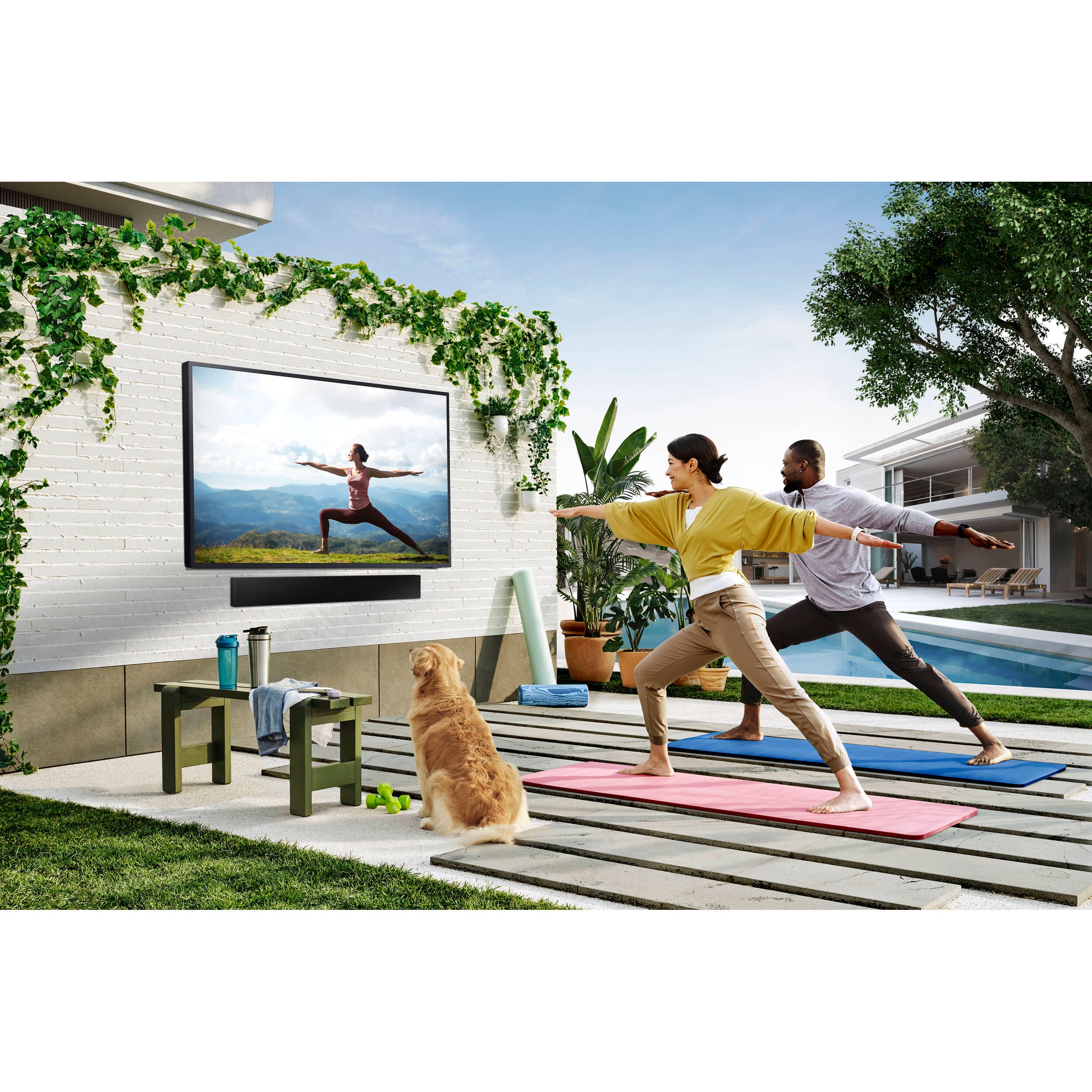 Samsung 75-inch Neo QLED 4K smart TV with 120 Hz refresh rate for bright-room viewing