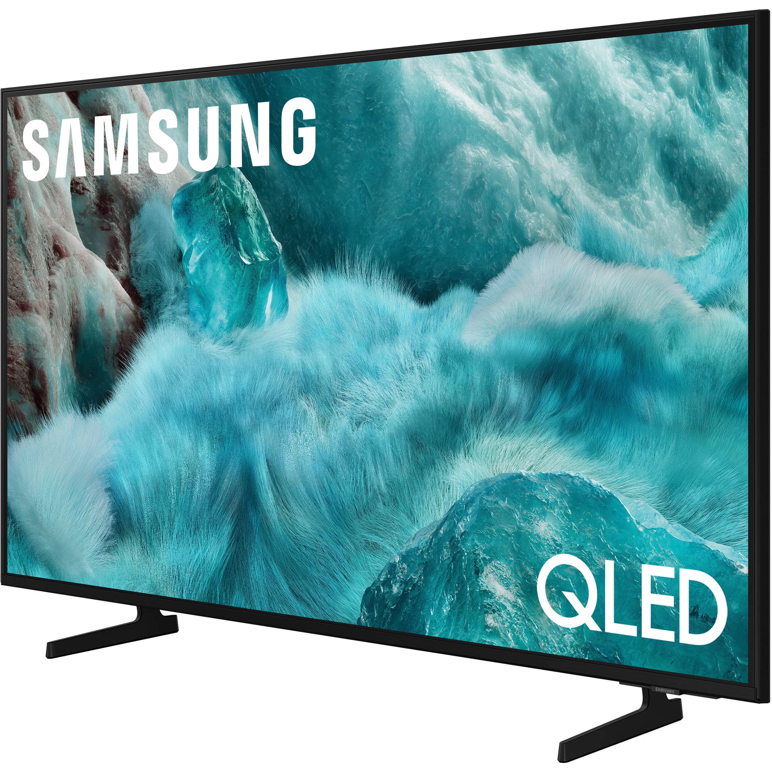 Samsung 75-inch QLED 4K Smart TV with slim black bezel