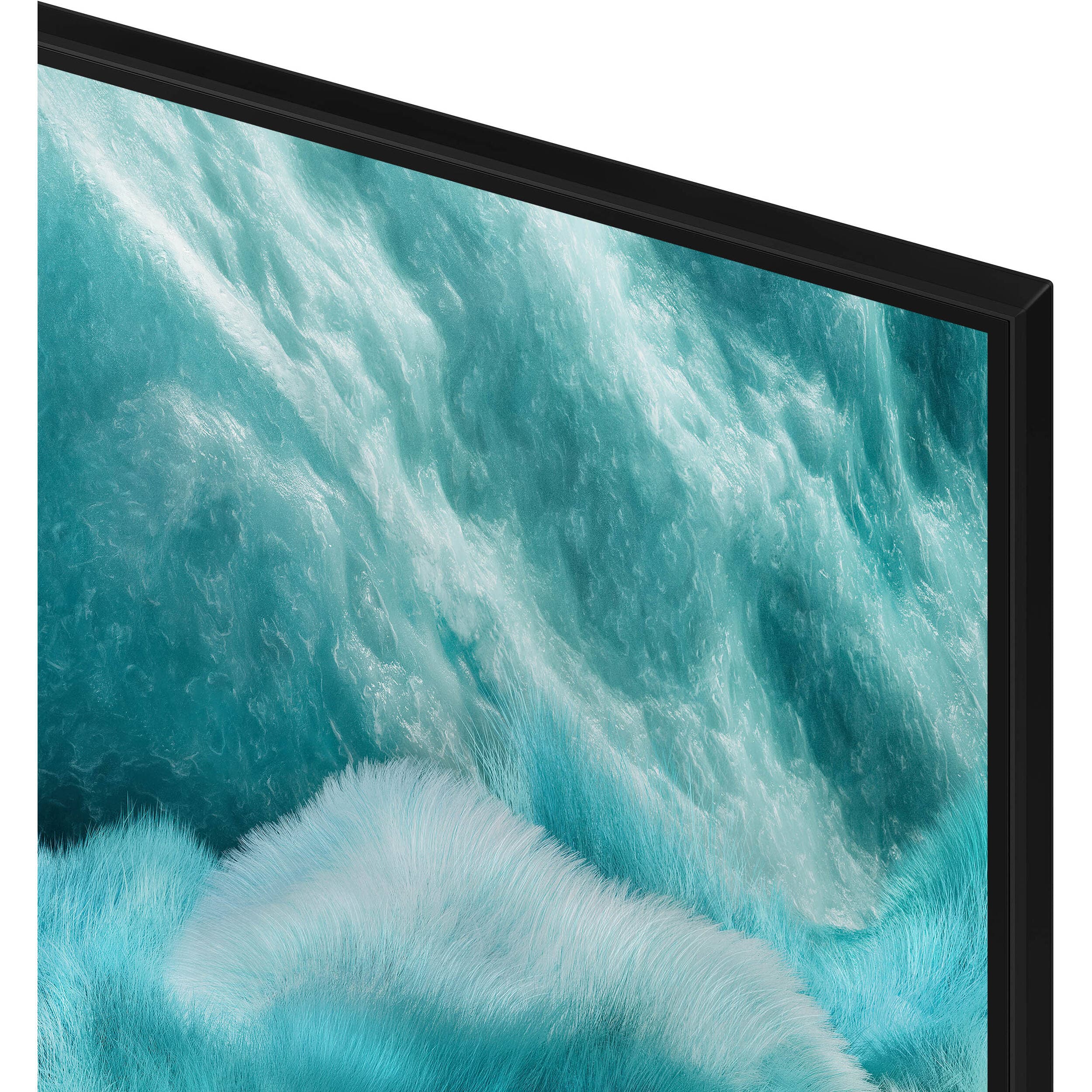 Samsung 75-inch QLED 4K Smart TV with slim black bezel