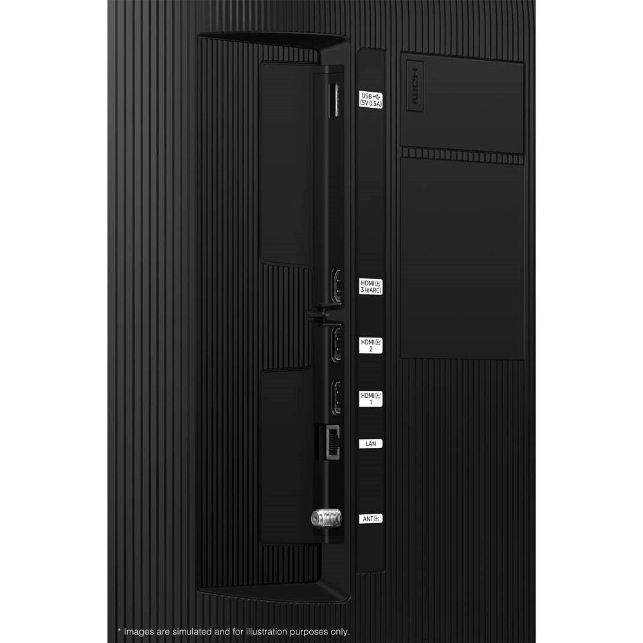 Samsung 75-inch QLED 4K Smart TV with slim black bezel