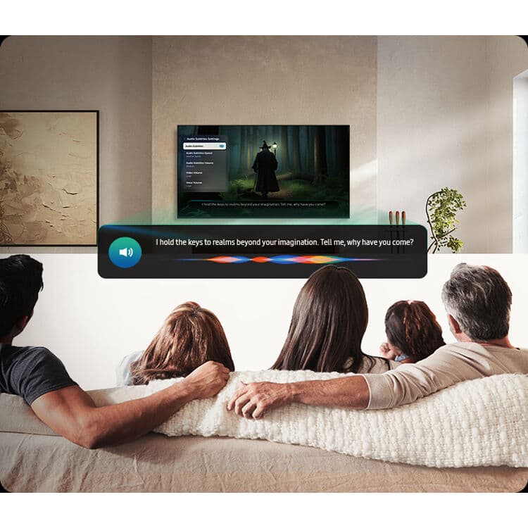 Samsung 77-inch OLED 4K smart TV with 120 Hz refresh rate