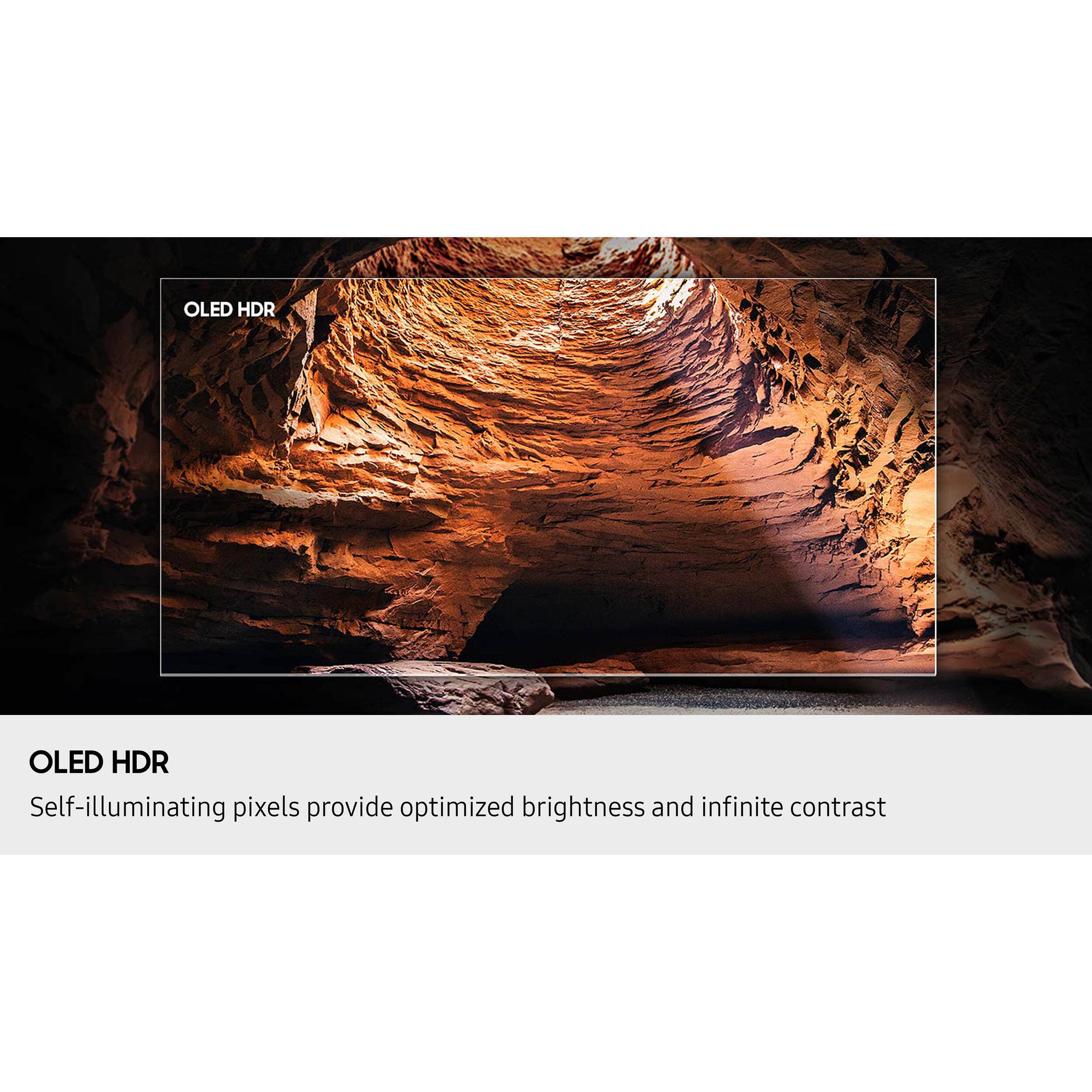 Samsung 77-inch OLED 4K smart TV with 120 Hz refresh rate