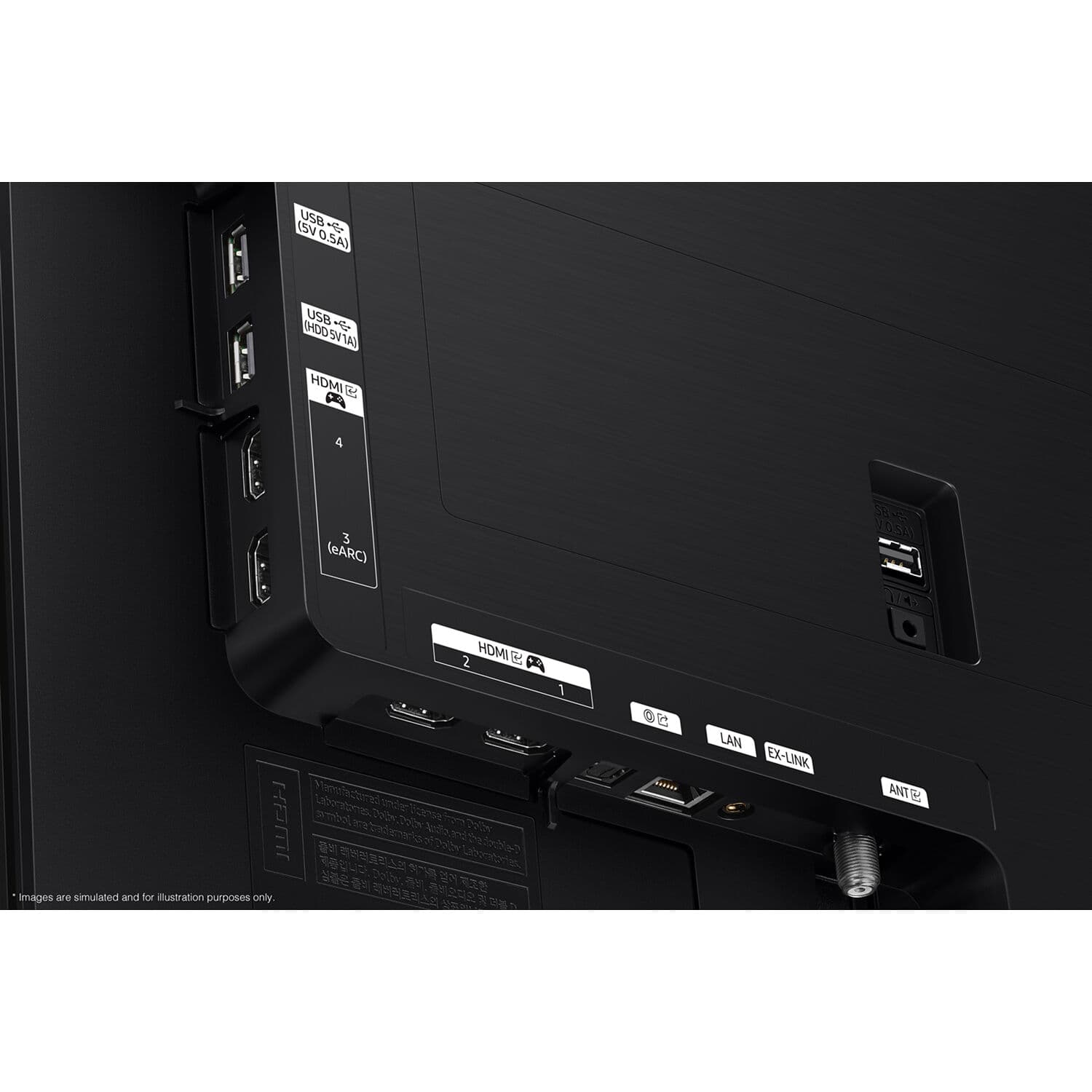 Samsung 83-inch OLED 4K smart TV with wide cinematic screen and slim bezel