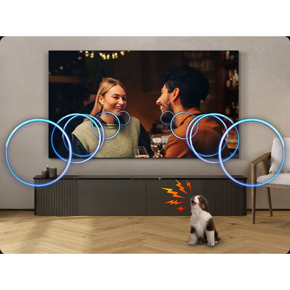 Samsung 85-inch QLED 4K smart TV with large-screen display