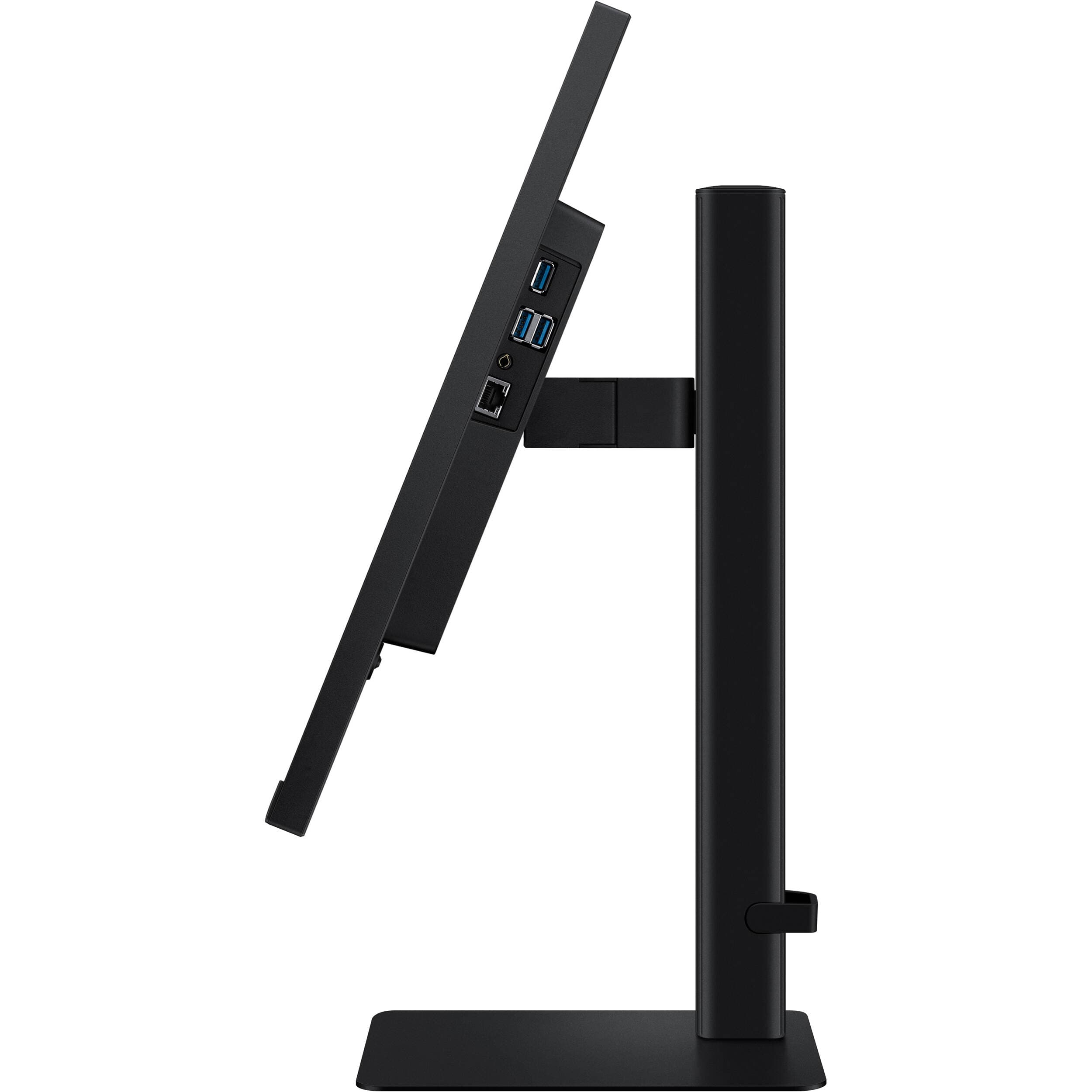 Samsung 27-inch QHD IPS monitor with USB-C, KVM, LAN, HDMI, DisplayPort, and adjustable stand