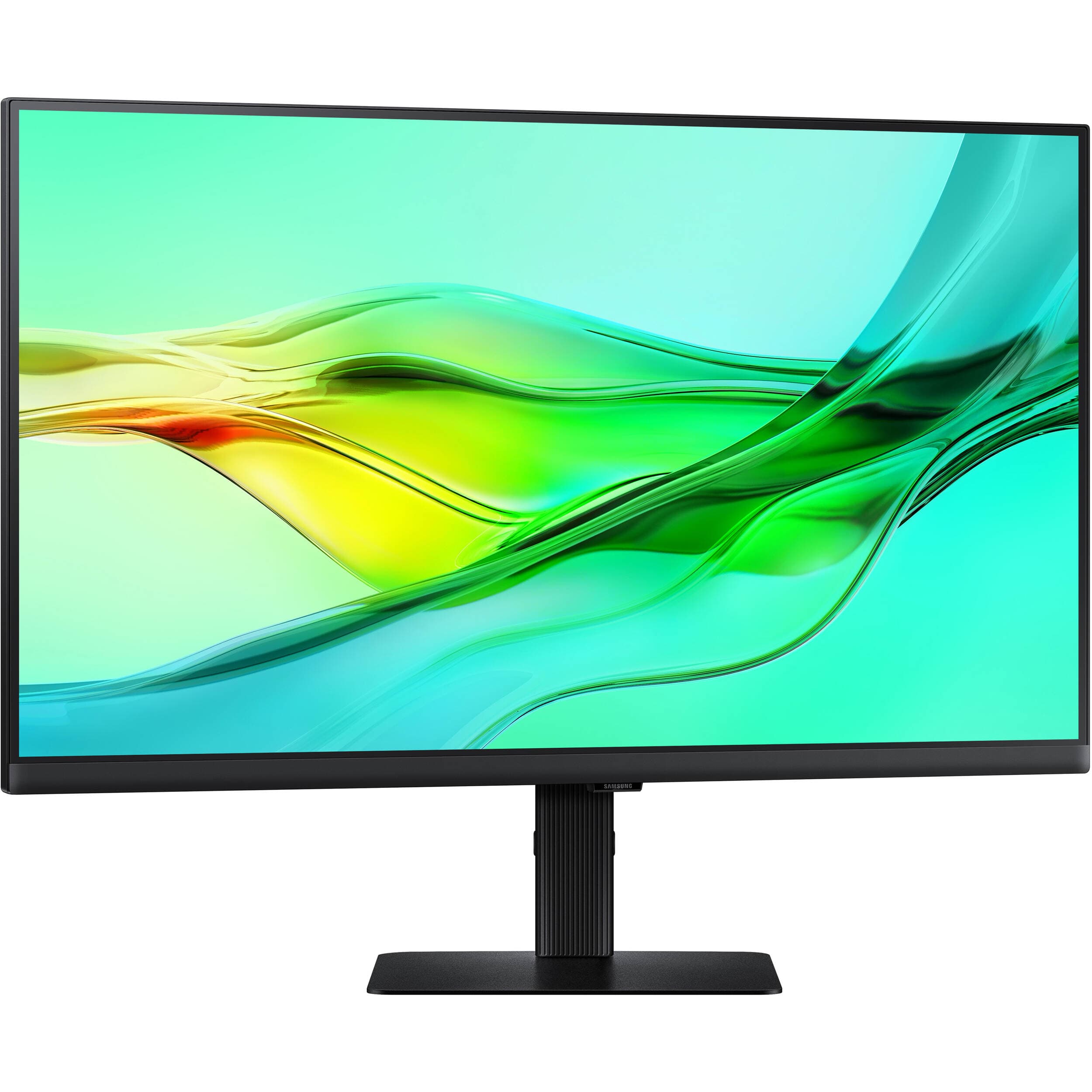 Samsung 27-inch QHD IPS monitor with USB-C, KVM, LAN, HDMI, DisplayPort, and adjustable stand