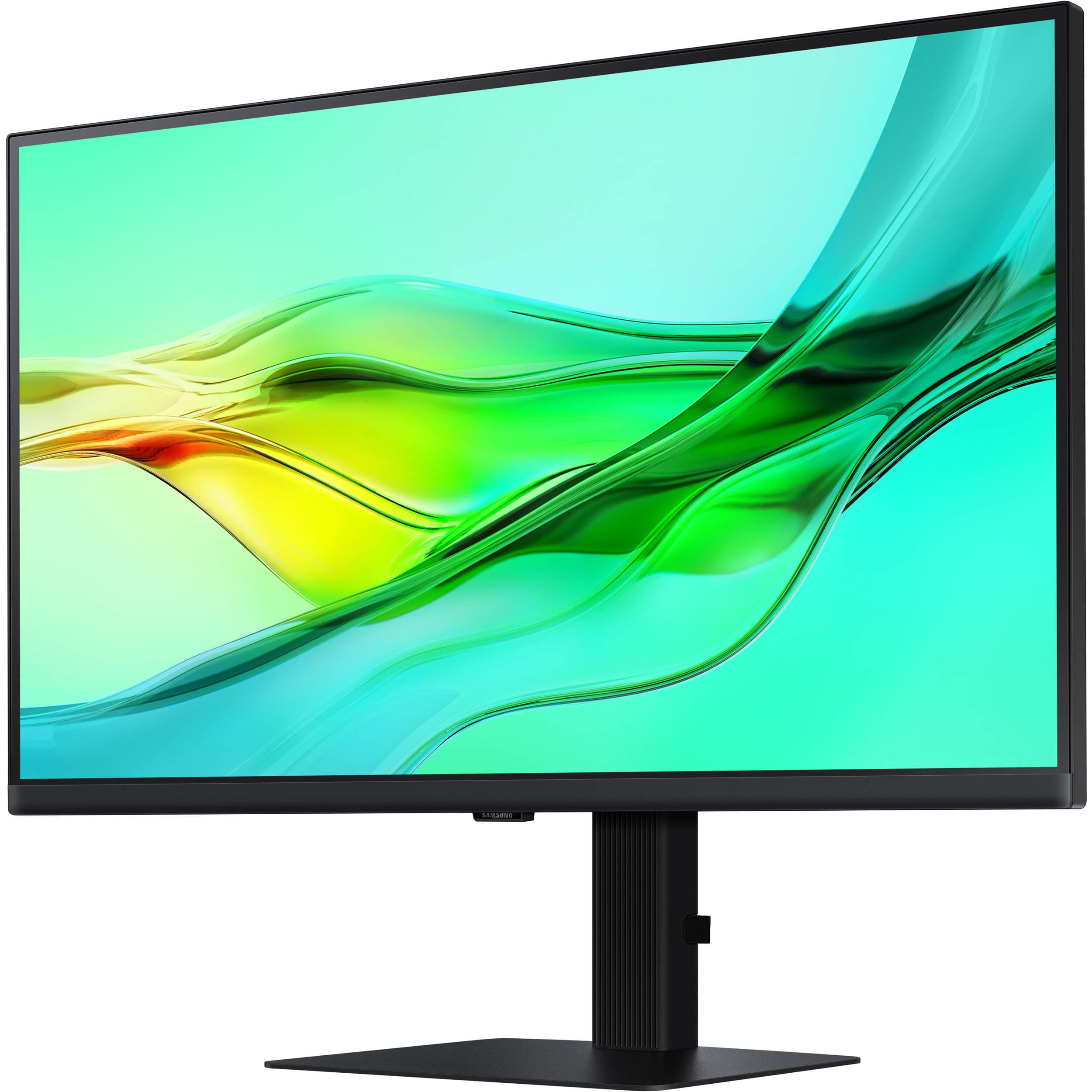 Samsung 27-inch QHD IPS monitor with USB-C, KVM, LAN, HDMI, DisplayPort, and adjustable stand