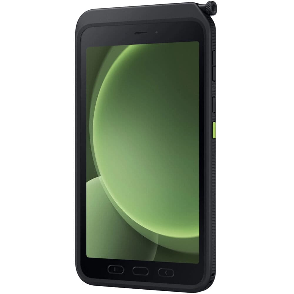 Samsung Galaxy Tab Active5 Enterprise Edition 8-inch rugged tablet in black and green