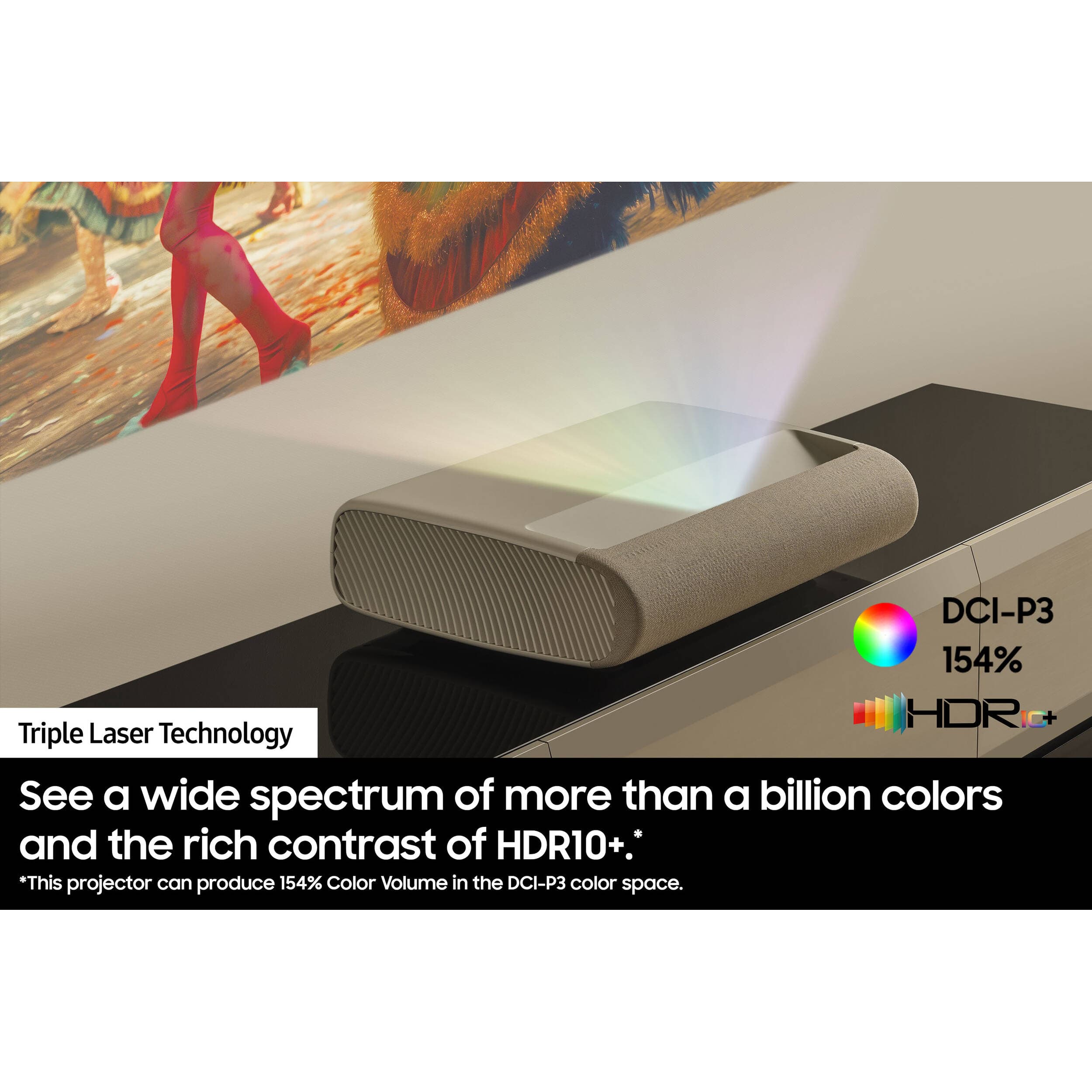 Samsung SP-LPU9DSAXXZA 4K 3,200 lumen triple-laser projector for premium home theater