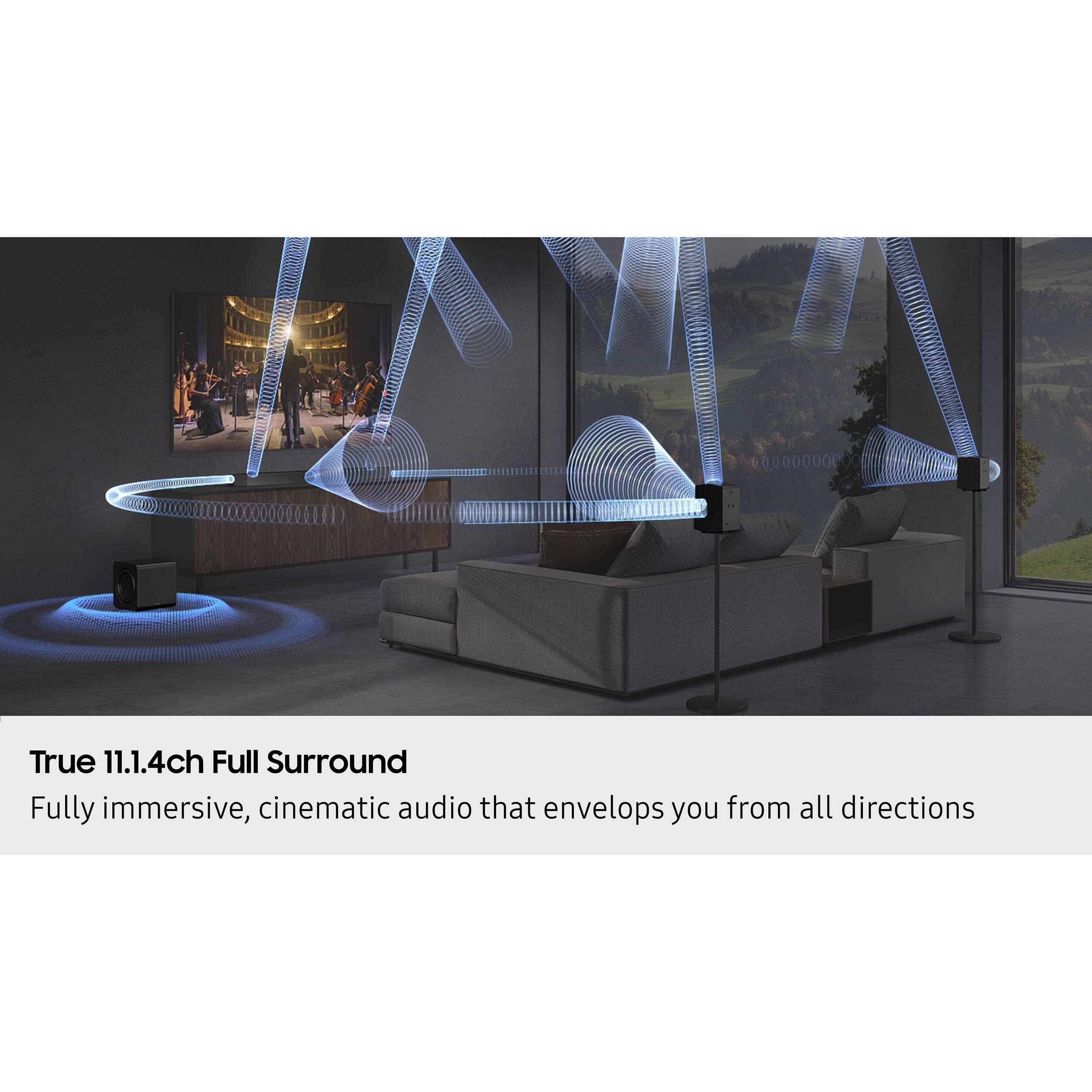 Samsung 58-inch 4K UHD smart TV with LED display for conference rooms and office spaces