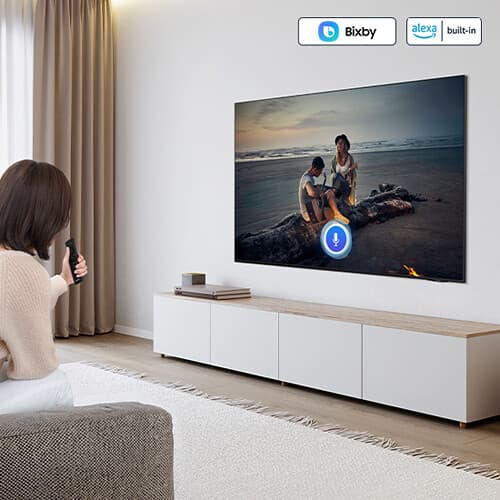 Samsung 98-inch 4K UHD smart TV with Tizen, HDR, and 120 Hz refresh rate