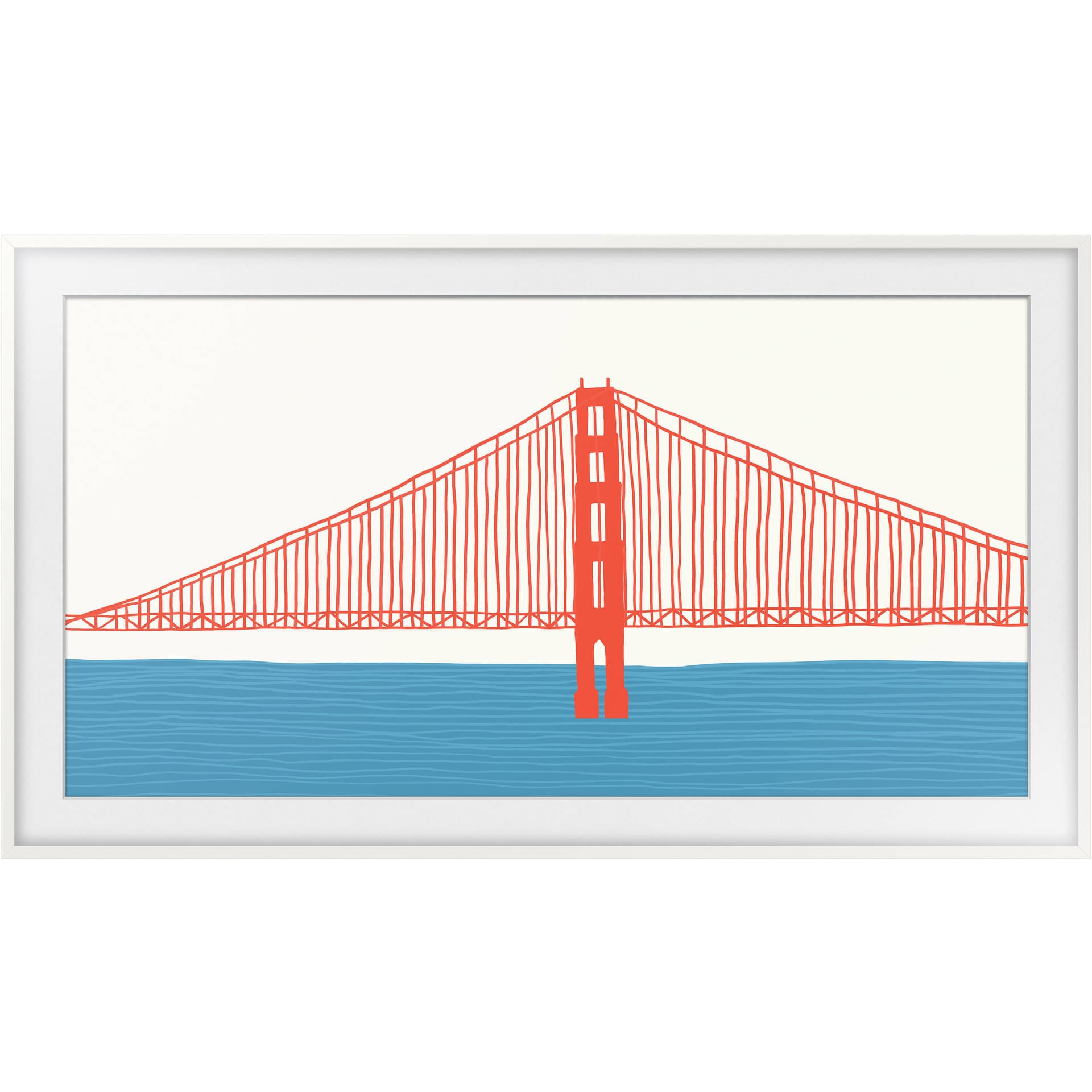 55" Customizable Bezel White