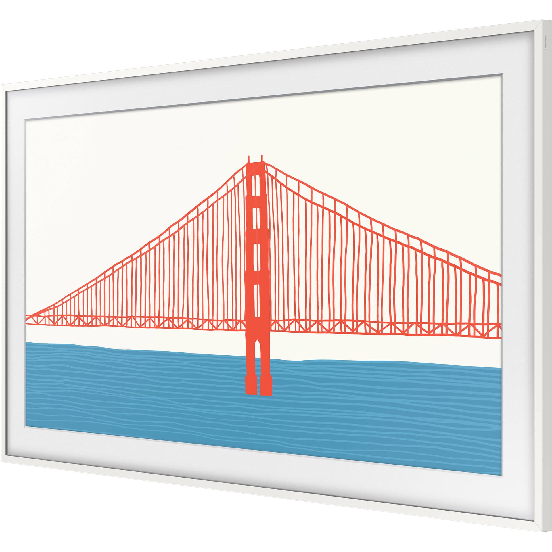 Samsung 55-inch The Frame customizable bezel in Modern White for 2021 models