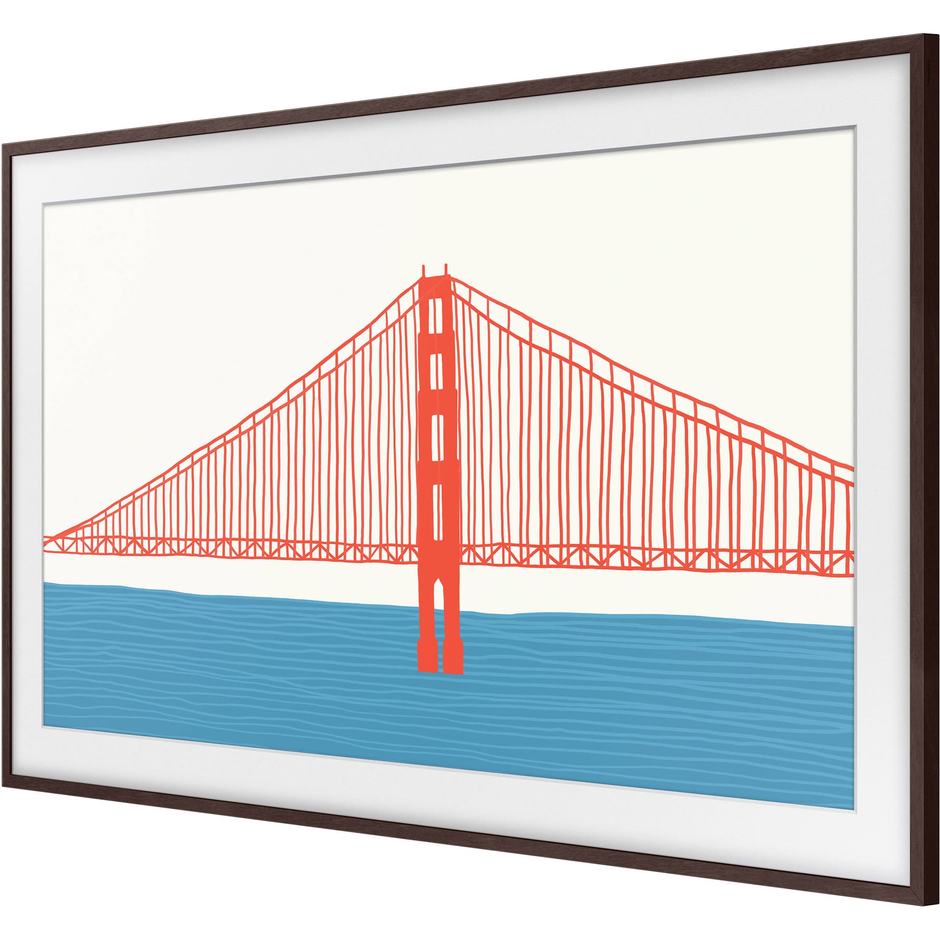 Samsung 32-inch customizable bezel in Modern Brown for The Frame TV