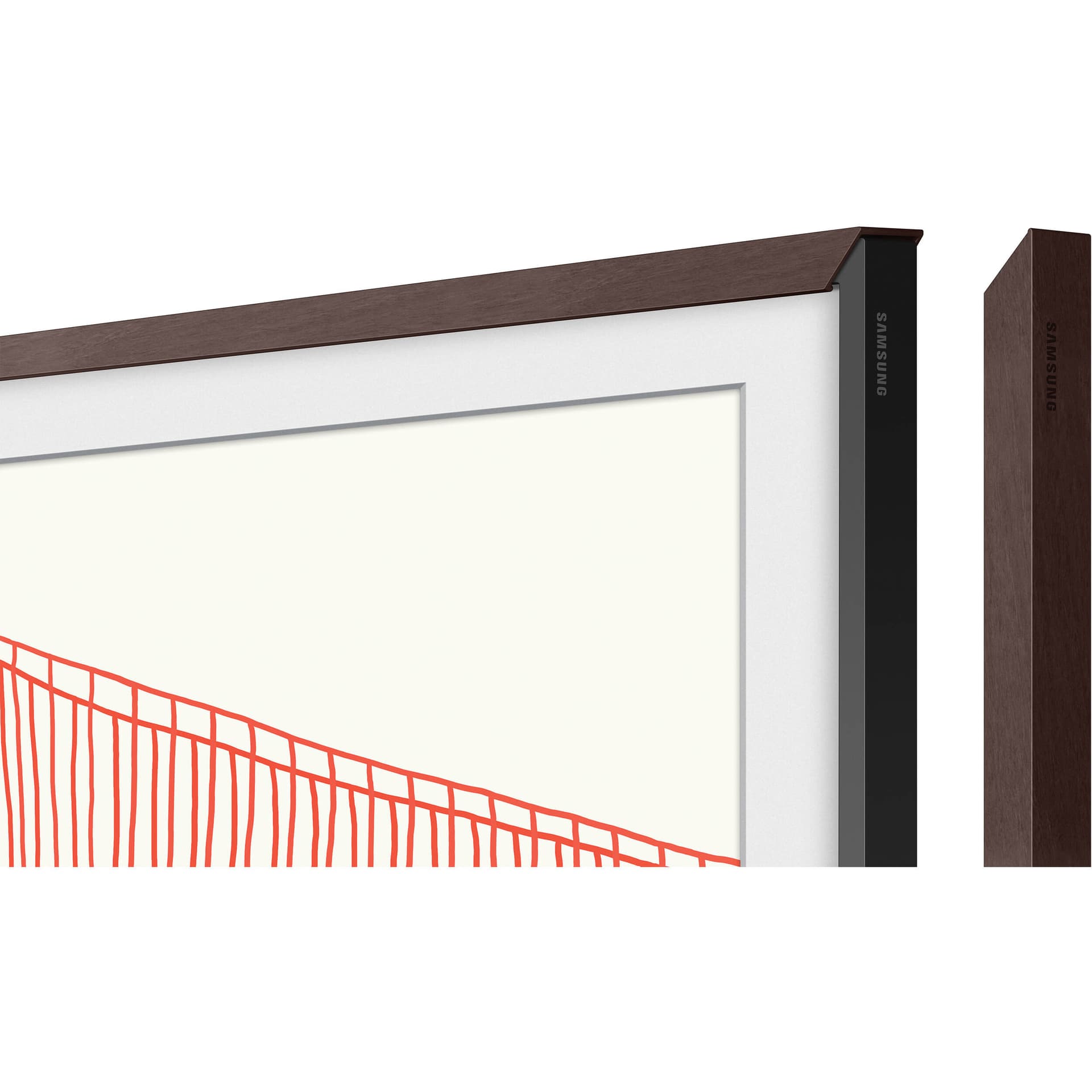 Samsung 32-inch customizable bezel in Modern Brown for The Frame TV