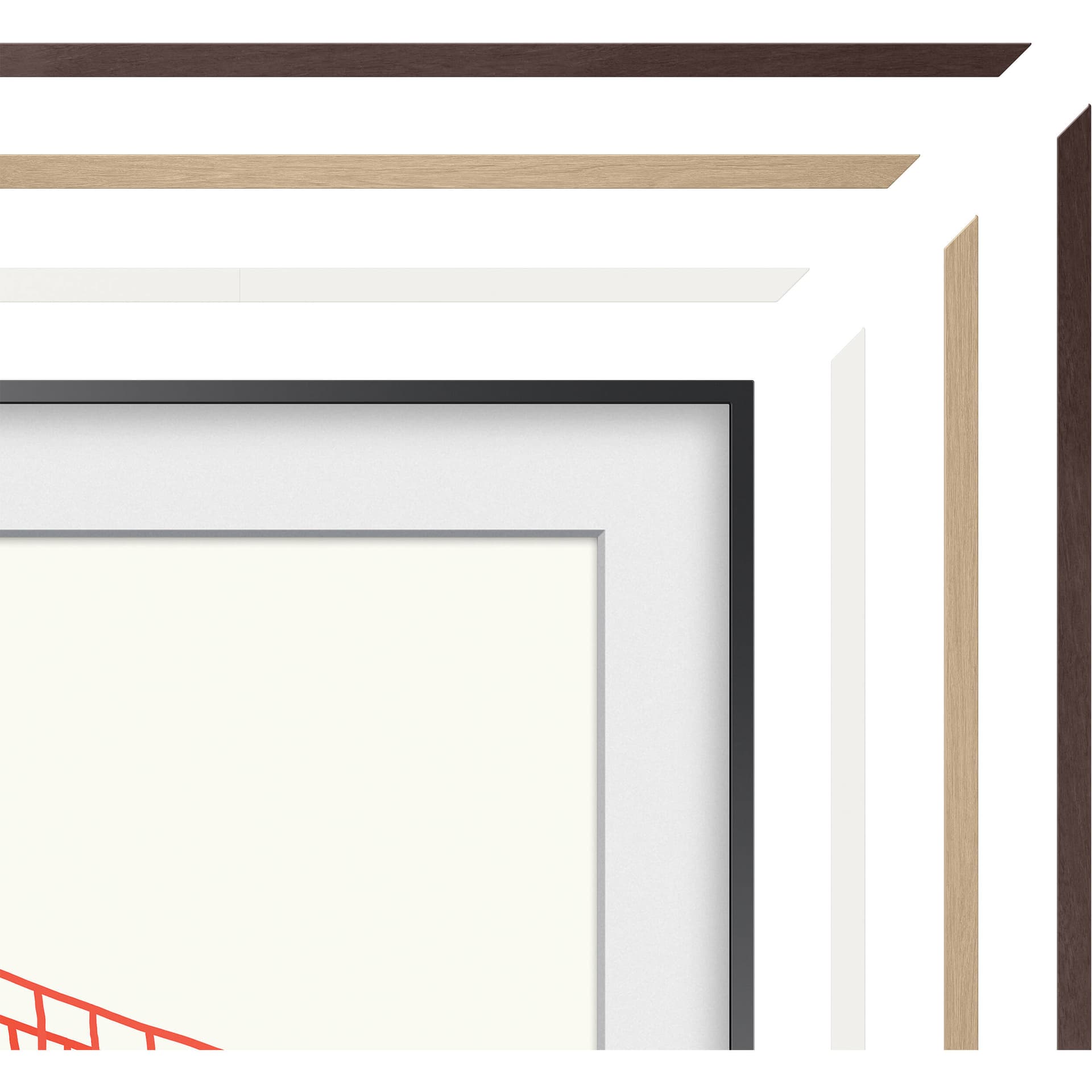 Samsung 32-inch customizable bezel in Modern Brown for The Frame TV