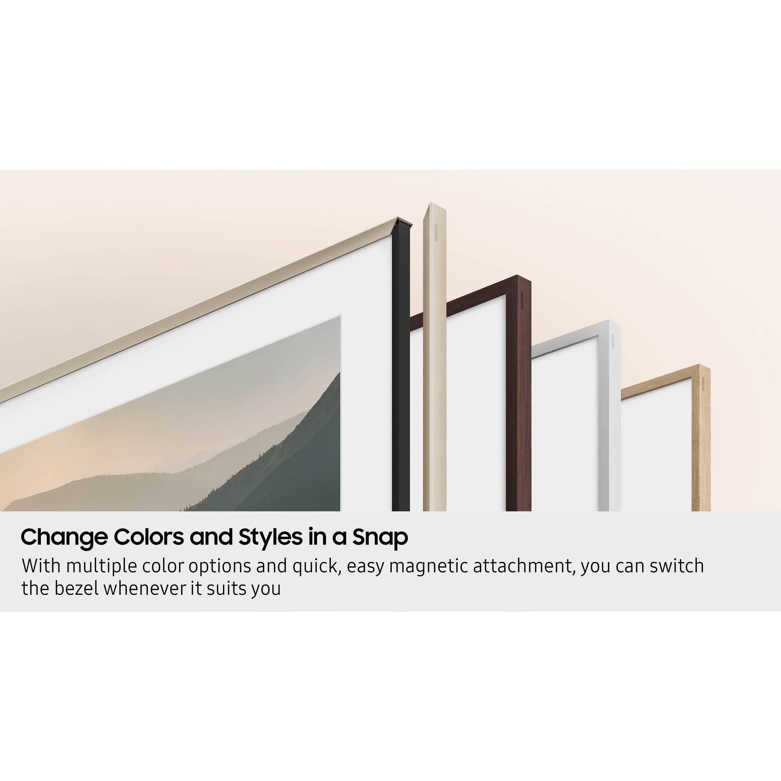 Samsung 65-inch Sand Gold Metal customizable bezel for The Frame