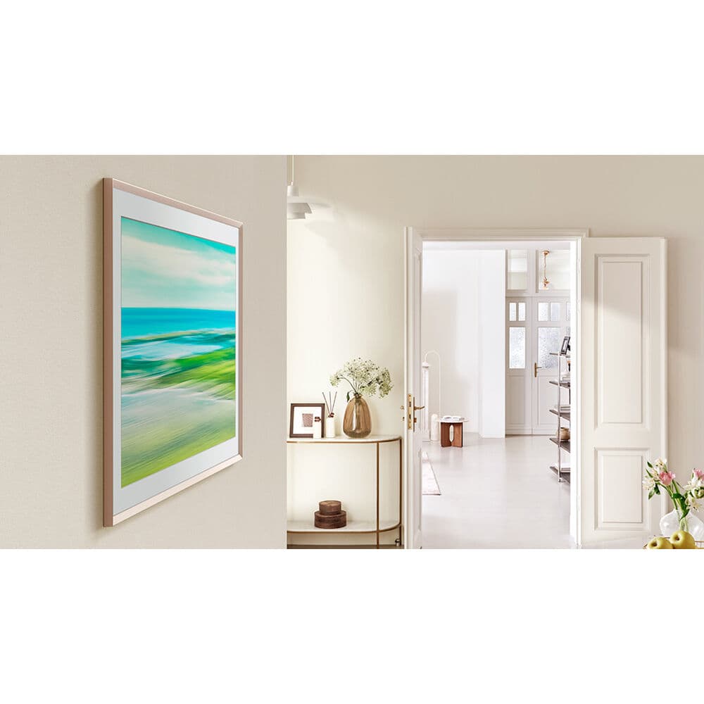 Samsung 75-inch The Frame customizable bezel in Modern Brown