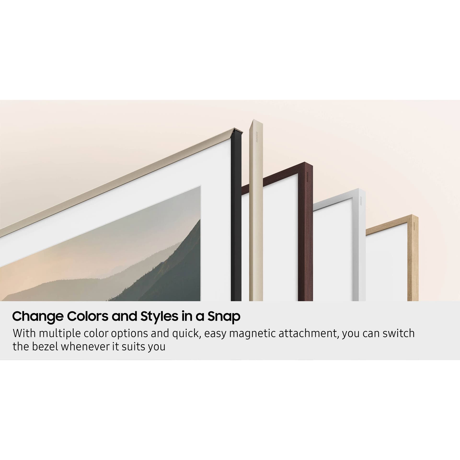 85" Bezel  Modern White view 9