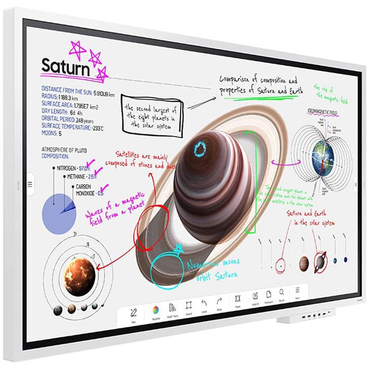 Samsung WM65B 65-inch interactive flat panel Flip Pro digital flipchart for meetings