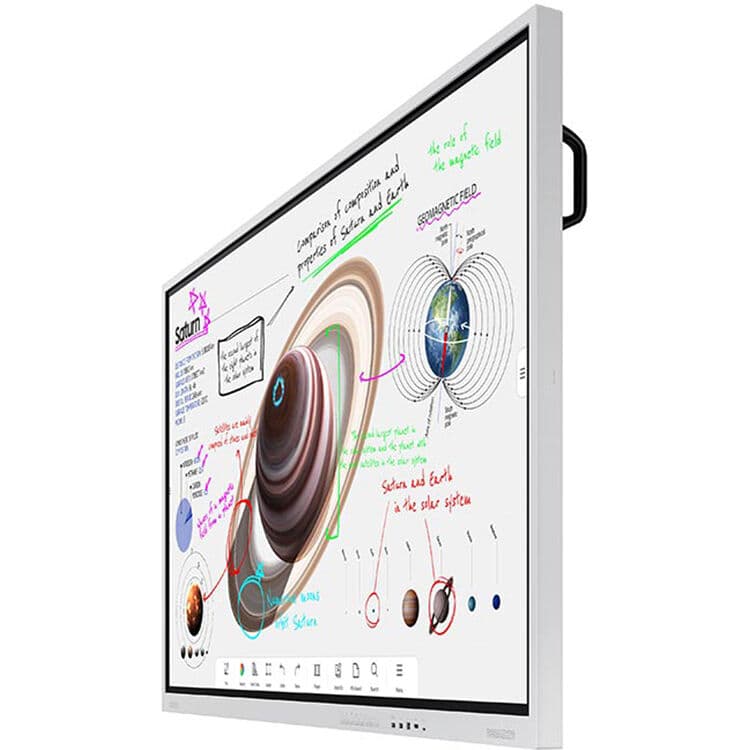 Samsung WM85B 85-inch interactive flat panel digital flipchart for collaborative meetings
