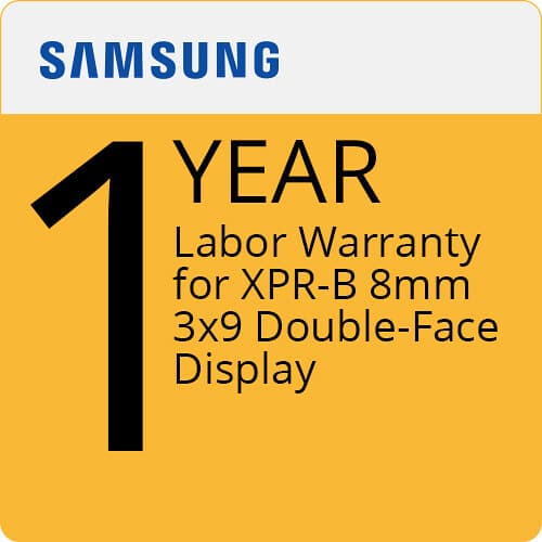 Xpr-B 1 Year Labor Warranty