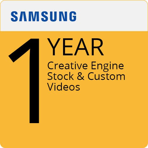 Samsung Creative Engine 1 Year | Stock & Custom Videos, Enterprise